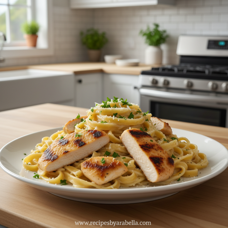 Quick Chicken Fettuccine Alfredo - Easy Dinner Recipe 8 chicken-fettuccine-alfredo_feature