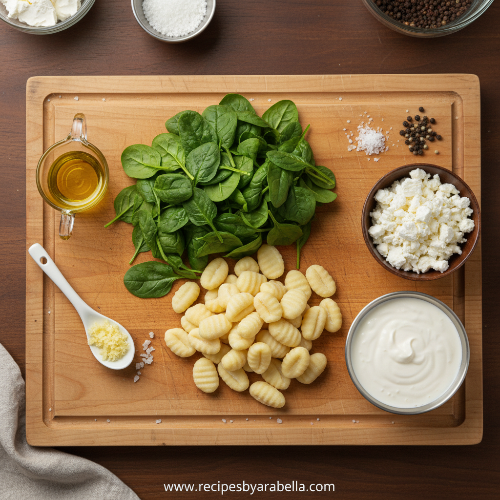 Fresh ingredients for creamy broccoli cheddar soup arranged beautifully