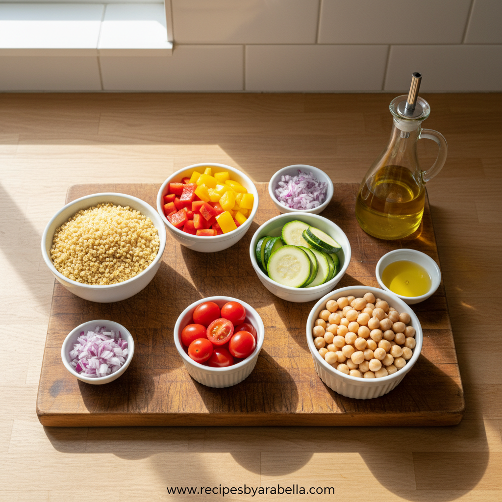 Fresh ingredients for healthy yogurt bowls including Greek yogurt, berries, bananas, and granola