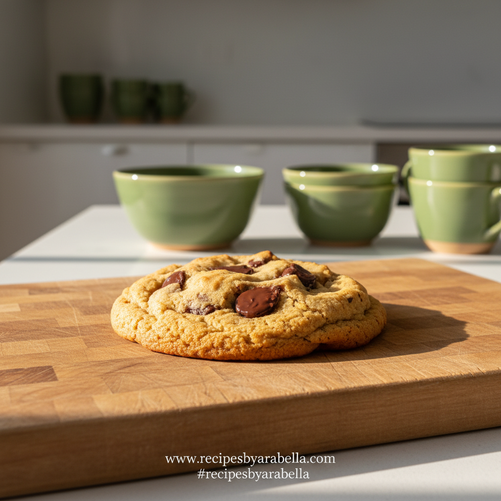 Thick, chewy chocolate chip cookies fresh from the oven