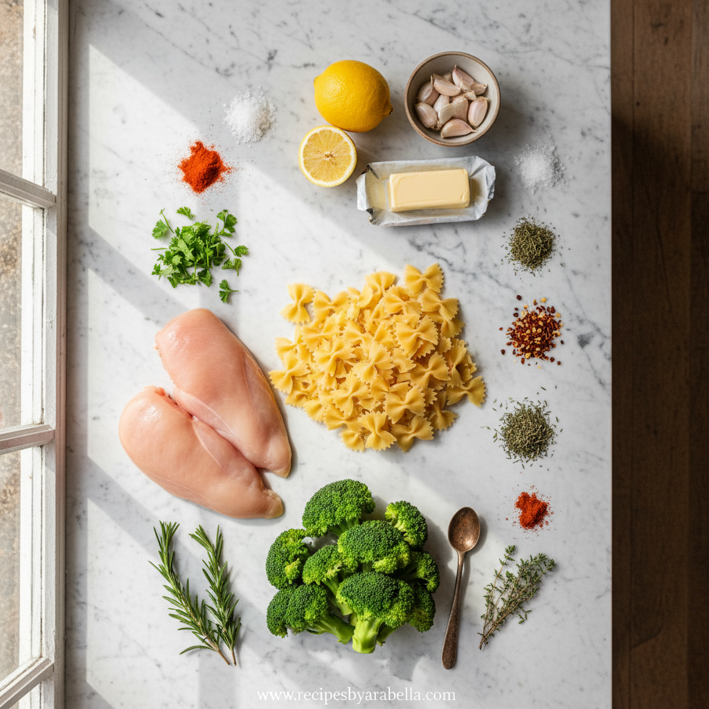 Ingredients for Instant Pot chicken and rice