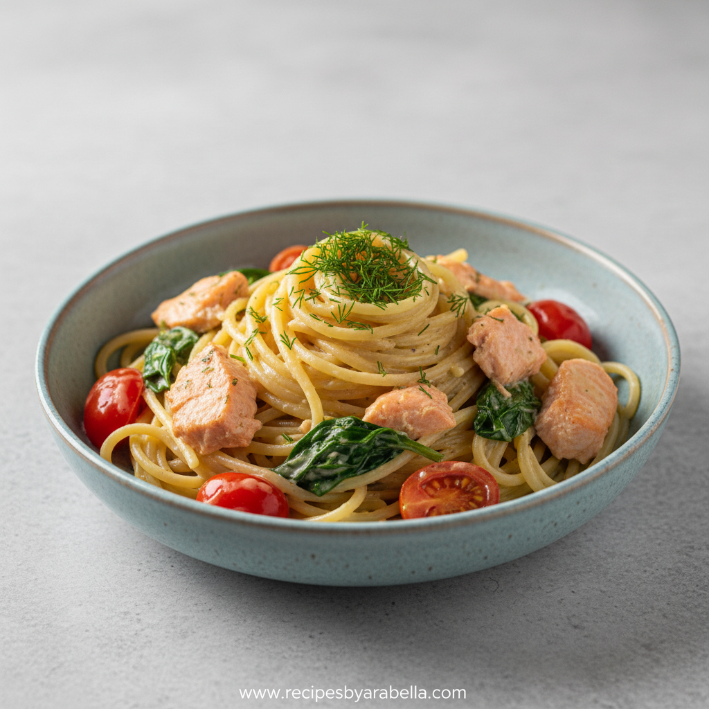 Ultimate Creamy Salmon Pasta Recipe - Easy 30-Minute Weeknight Dinner 1 Creamy salmon pasta with garlic sauce