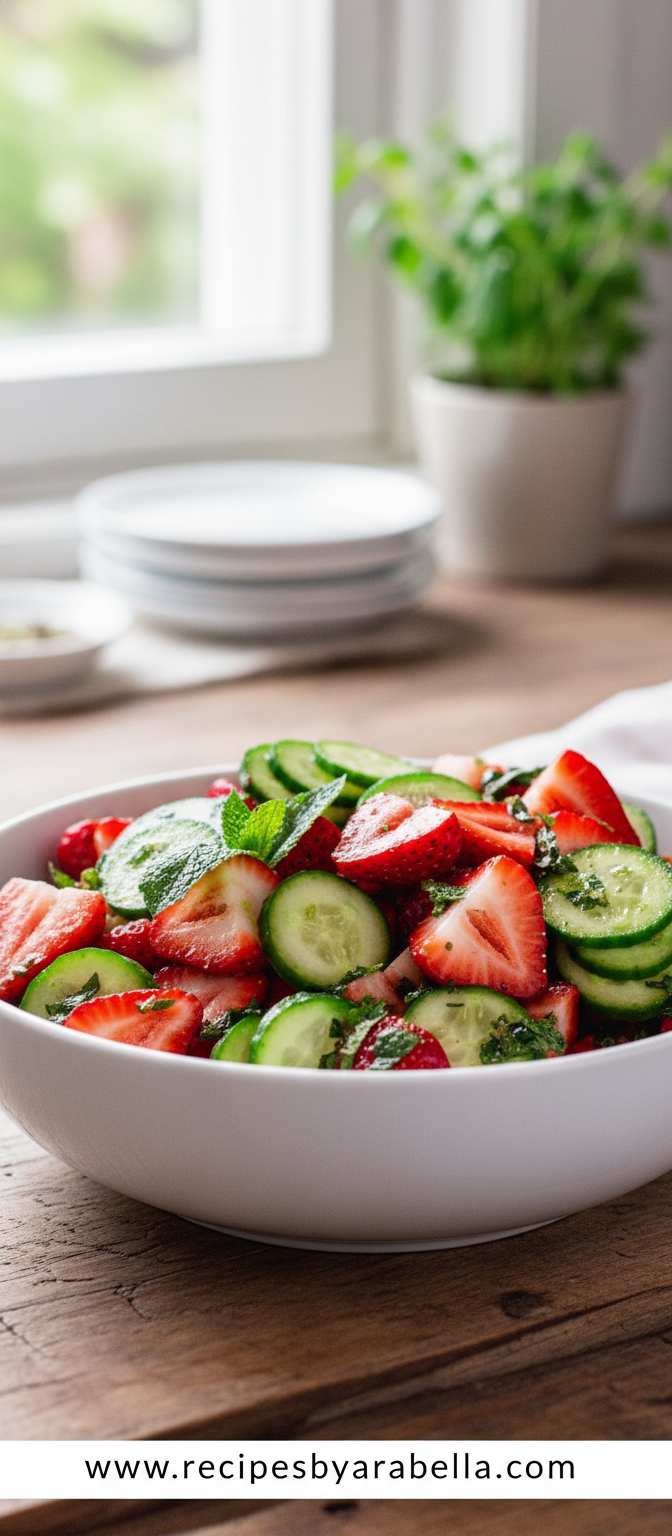 Ultimate Cucumber Strawberry Salad Recipe - Fresh Summer Fruit Veggie Mix 4 cucumber-strawberry-salad_feature
