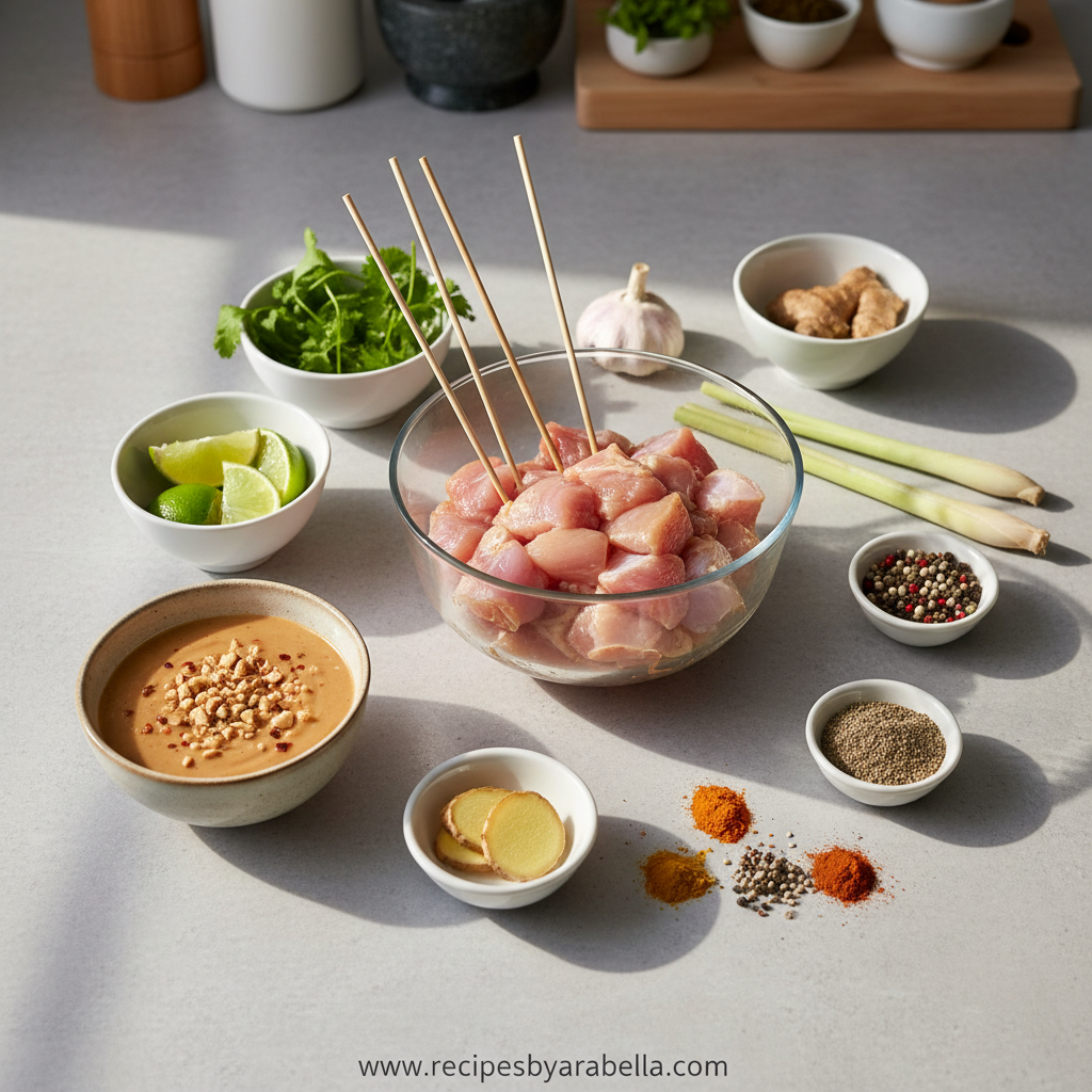 Grilled Thai Coconut Chicken Skewers Recipe - Easy & Flavorful 2 Ingredients for Thai coconut chicken skewers marinade