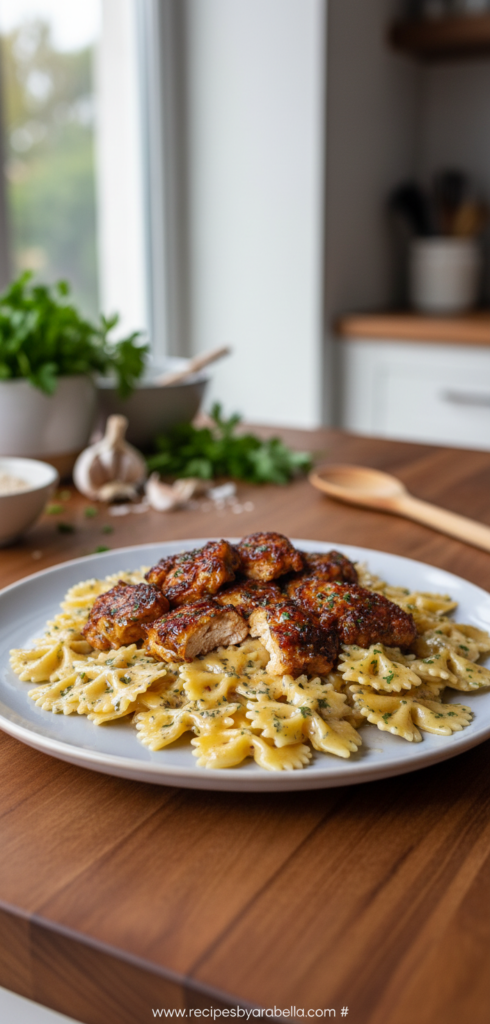 garlic-butter-chicken-with-bowtie-pasta_feature