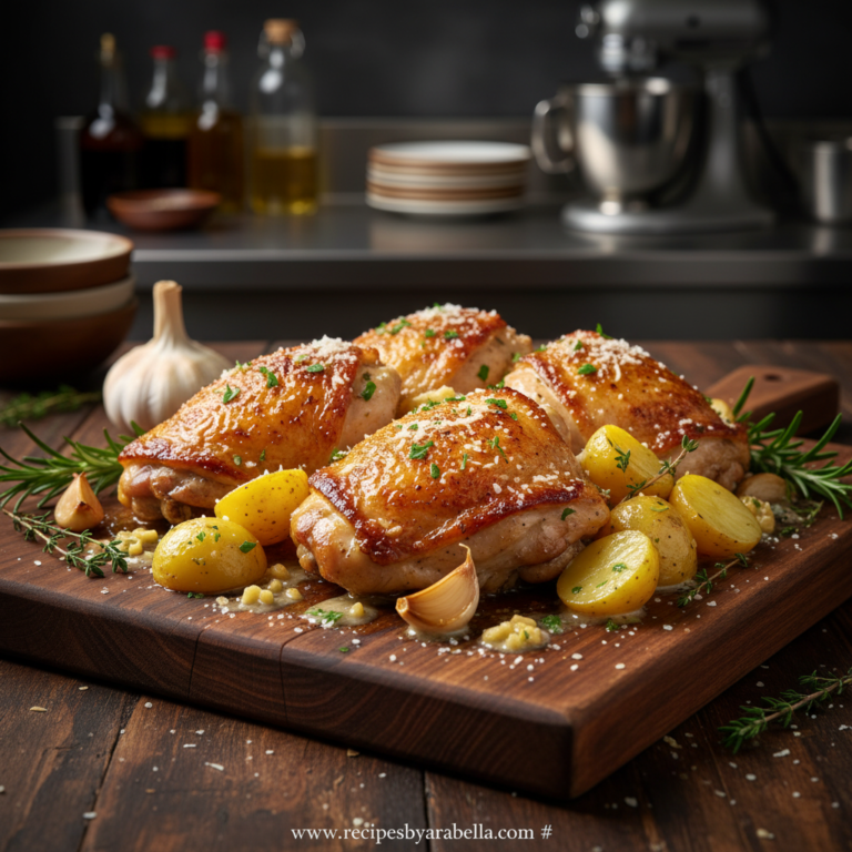 Ultimate Garlic Parmesan Chicken and Potatoes - Easy One Pan Weeknight Dinner 5 garlic-parmesan-chicken-and-potatoes---an-organized-chaos_feature