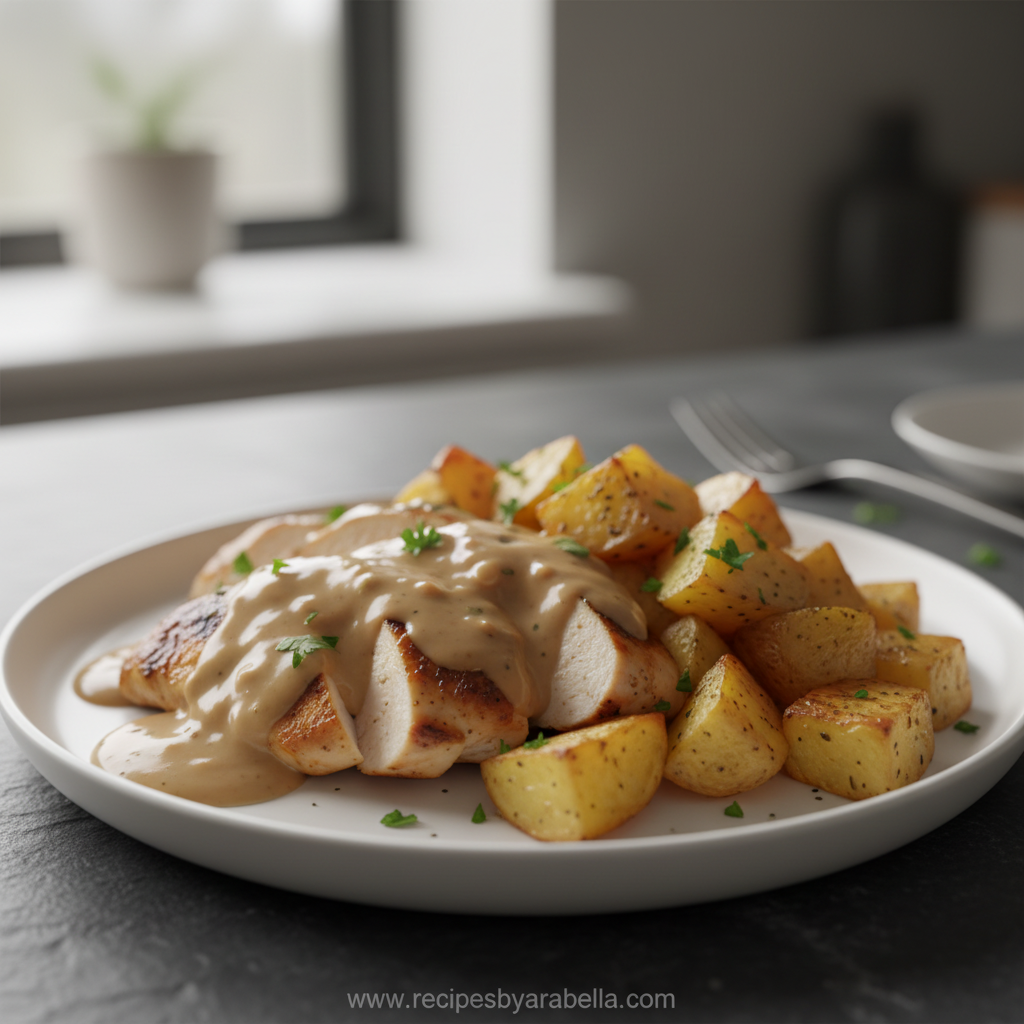 high-protein-creamy-garlic-chicken---crispy-potatoes_feature