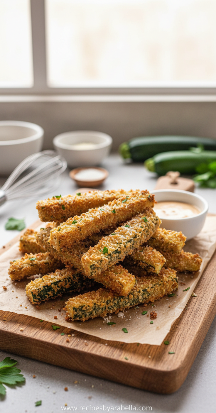 Crispy Summer Air Fryer Zucchini Fries - Easy Garden Snack Sticks Recipe 9 crispy-air-fryer-zucchini-fries--easy-summer-snack-recipe_feature