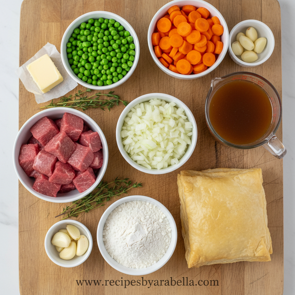 Ultimate Beef Pot Pie Recipe – Comforting and Flaky Golden Crust 2 Ingredients for Beef Pot Pie
