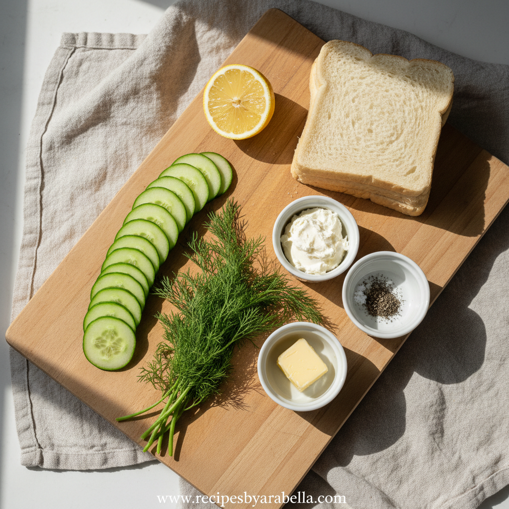 Classic Cucumber Sandwich Recipe: Easy & Elegant Tea Time Bites 2 Ingredients for cucumber sandwiches
