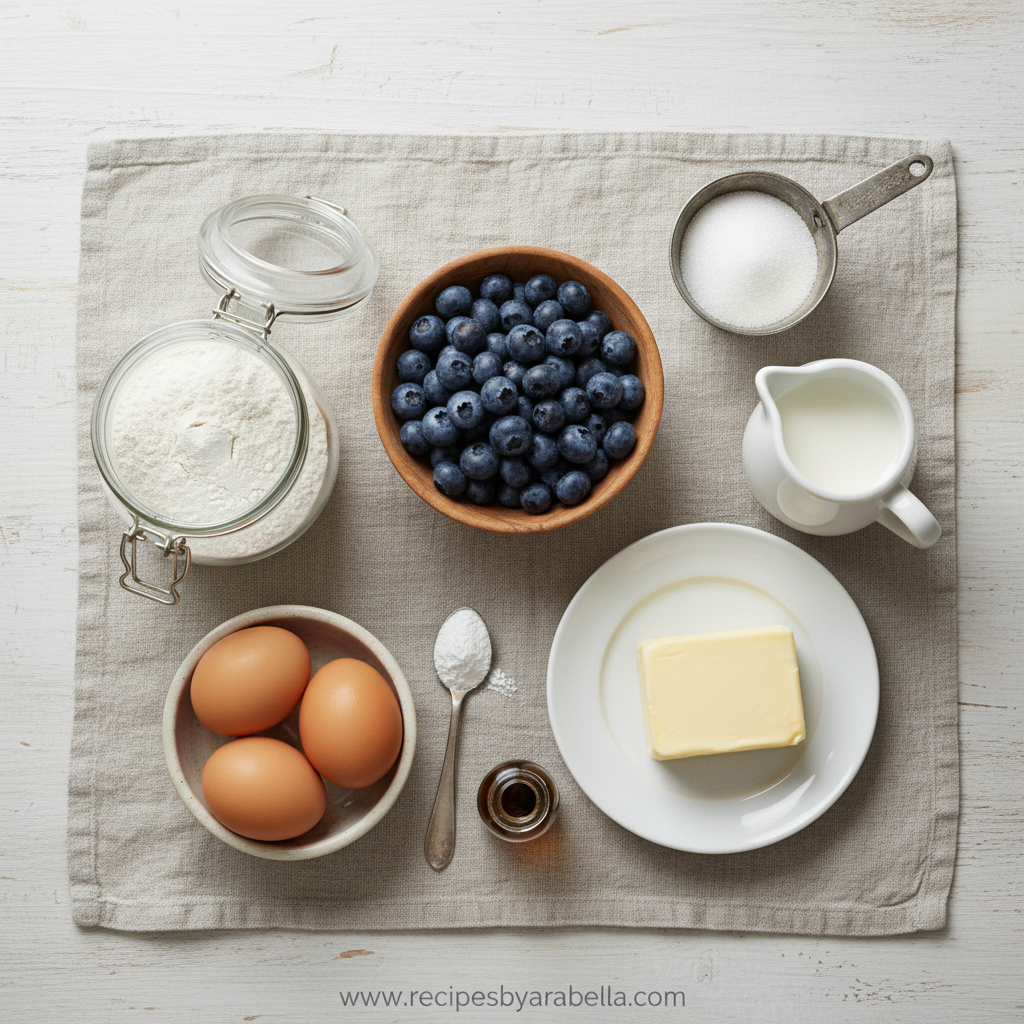 Easy 30 Minute Bakery Blueberry Muffins – Quick Homemade Recipe 2 Ingredients for blueberry muffins: flour, sugar, blueberries, eggs, butter, and more