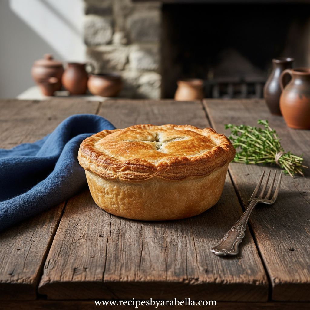 Delicious Individual Beef Pot Pies Recipe – Perfect Single Serve Comfort Food 1 Individual beef pot pies served on a plate