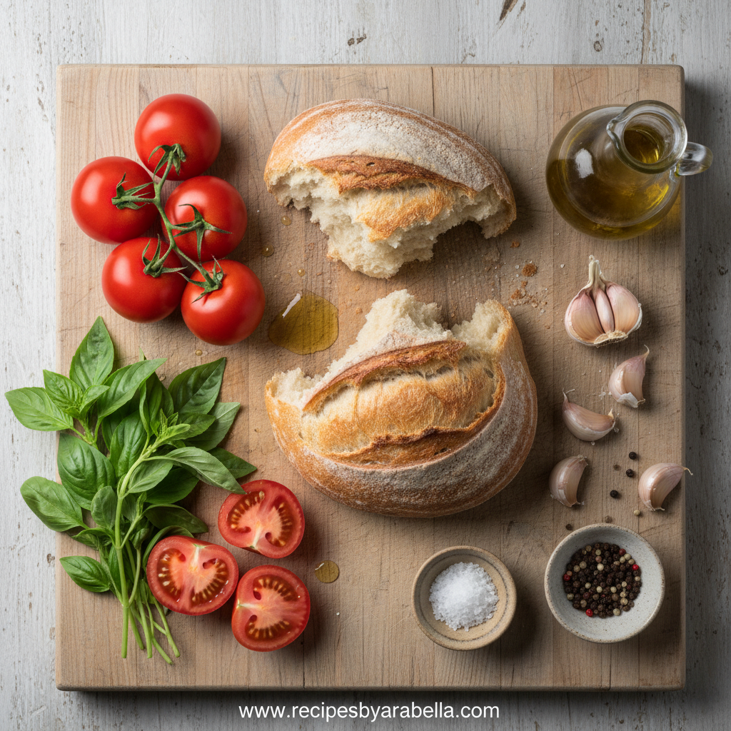 Rustic Italian Bruschetta Recipe: The First Bruschetta You Should Try 2 Fresh ingredients for Rustic Italian Bruschetta