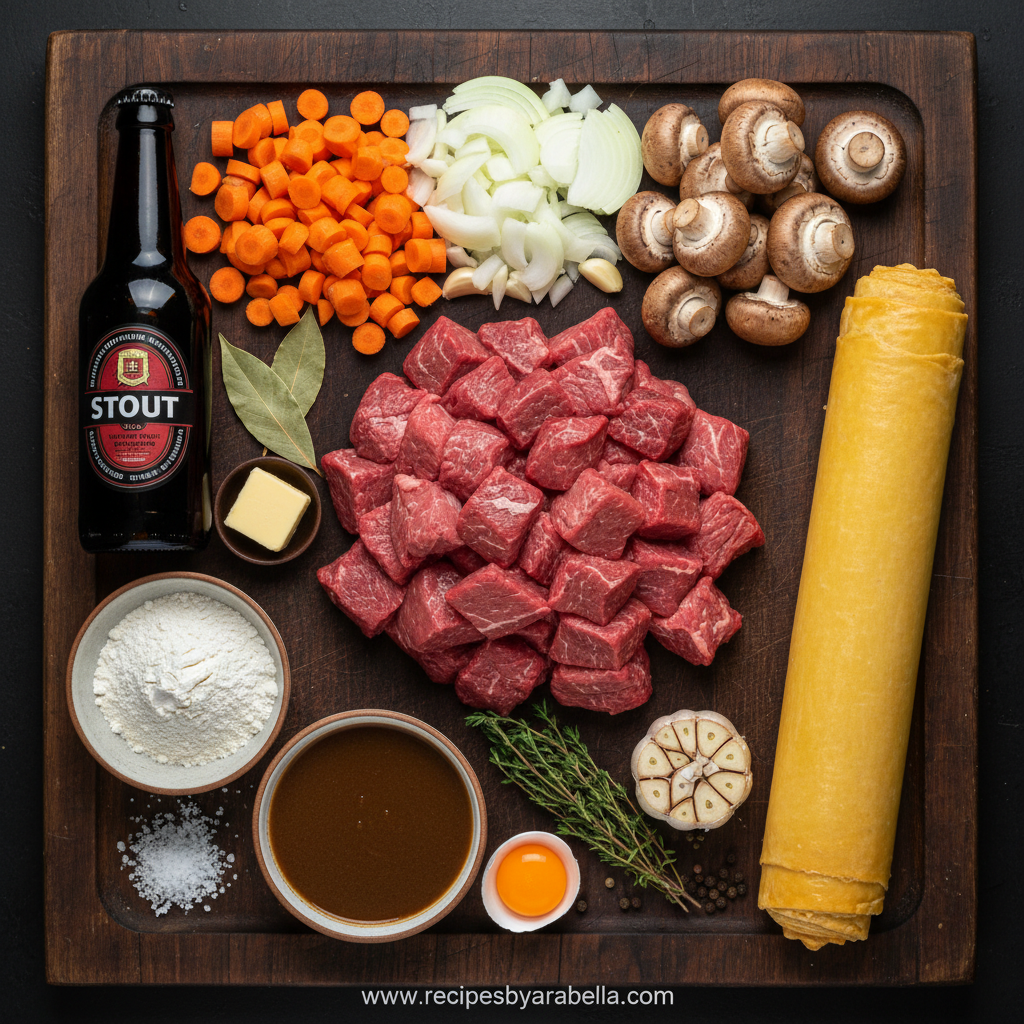Ultimate Stout Braised Beef Pot Pie Recipe – Rich and Hearty Comfort Food 2 Ingredients for Stout Braised Beef Pot Pie