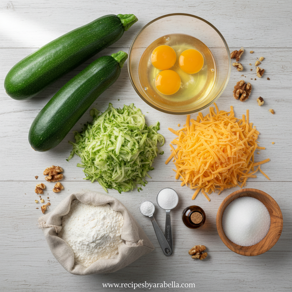 Best Ever Zucchini Cheddar Bread: A Flavor-Packed Savory Loaf 2 Ingredients for Zucchini Cheddar Bread