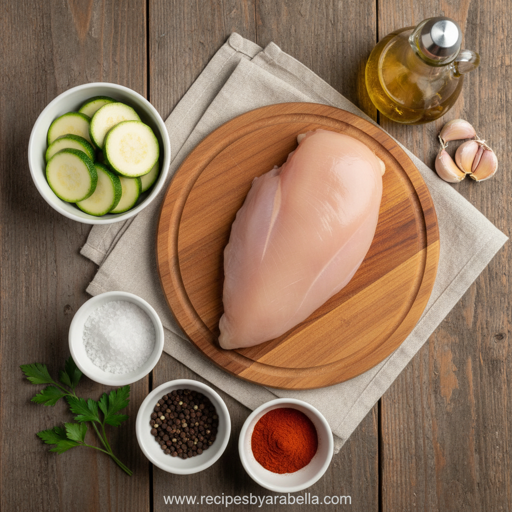 Garlic Chicken Zucchini Bake: A Healthy and Flavorful Dinner 2 Ingredients for Garlic Chicken Zucchini Bake