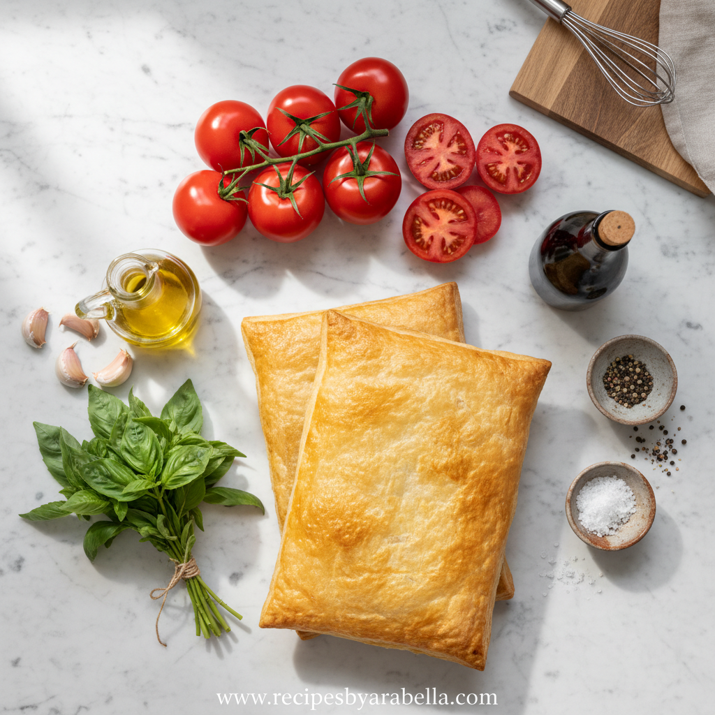 Easy Tomato Puff Pastry Tart: A Flaky and Delicious Recipe 2 Ingredients for tomato puff pastry tart